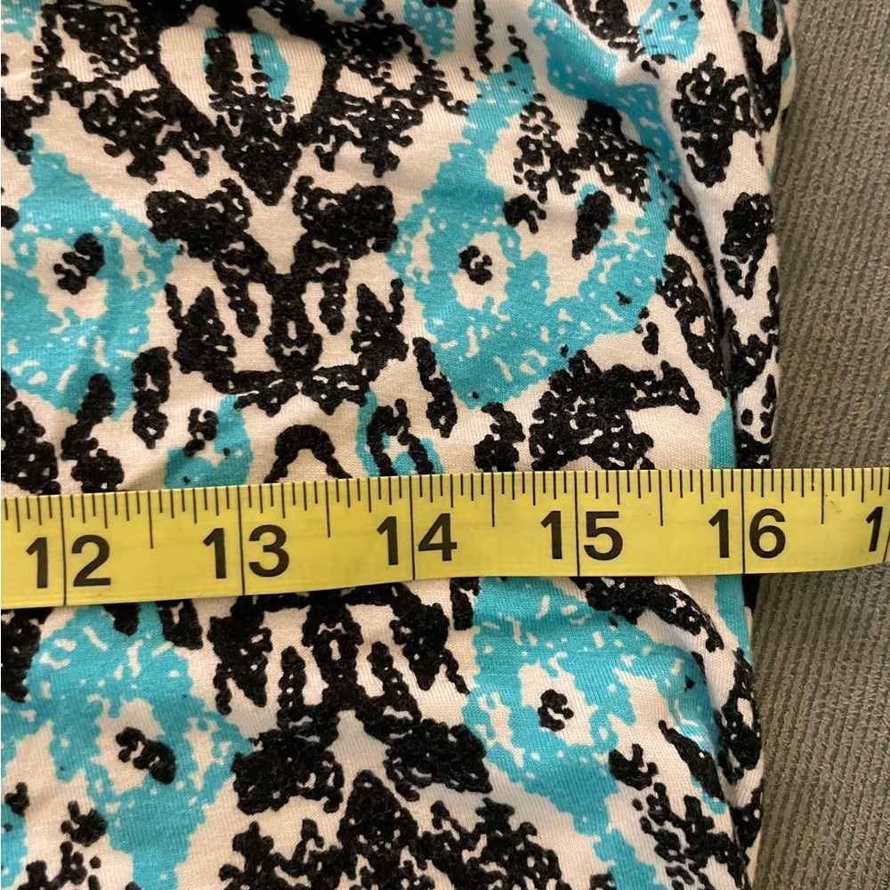 G By Guess Turquoise Black Animal Print High Low Stretchy Racer Back
Dress XL - Picture 7 of 10
